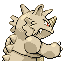 Rhydon shiny back-facing sprite from Pokémon FireRed