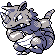 Rhydon shiny front-facing sprite from Pokémon Silver