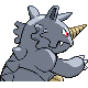 Rhydon back-facing sprite from Pokémon SoulSilver