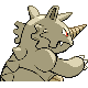 Rhydon shiny back-facing sprite from Pokémon SoulSilver