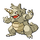 Rhydon shiny front-facing sprite from Pokémon SoulSilver