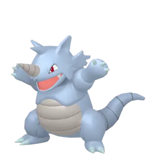 Rhydon front-facing sprite from Pokémon Sword