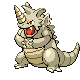 Rhydon shiny front-facing sprite from Pokémon Platinum