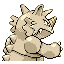 Rhydon shiny back-facing sprite from Pokémon Ruby