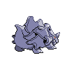 Rhyhorn back-facing sprite from Pokémon Black