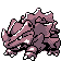 Rhyhorn shiny front-facing sprite from Pokémon Crystal