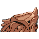 Rhyhorn shiny back-facing sprite from Pokémon Diamond