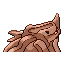 Rhyhorn shiny back-facing sprite from Pokémon LeafGreen