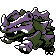 Rhyhorn front-facing sprite from Pokémon Silver