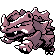 Rhyhorn shiny front-facing sprite from Pokémon Silver