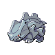 Rhyhorn front-facing sprite from Pokémon SoulSilver