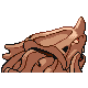 Rhyhorn shiny back-facing sprite from Pokémon SoulSilver