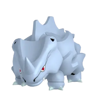 Rhyhorn front-facing sprite from Pokémon Shield