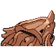 Rhyhorn shiny back-facing sprite from Pokémon Platinum