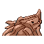Rhyhorn shiny back-facing sprite from Pokémon Ruby