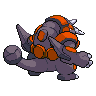 Rhyperior back-facing sprite from Pokémon Black