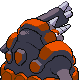 Rhyperior back-facing sprite from Pokémon Diamond