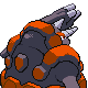 Rhyperior back-facing sprite from Pokémon HeartGold