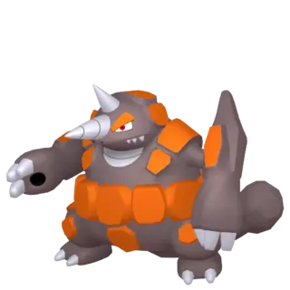 Rhyperior front-facing sprite from Pokémon Violet