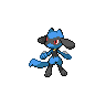 Riolu front-facing sprite from Pokémon Black 2