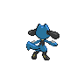 Riolu back-facing sprite from Pokémon White