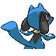 Riolu back-facing sprite from Pokémon Diamond