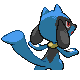 Riolu back-facing sprite from Pokémon HeartGold