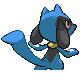Riolu back-facing sprite from Pokémon Platinum
