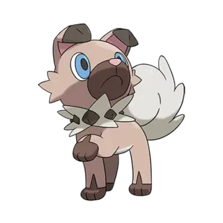 Rockruff official artwork
