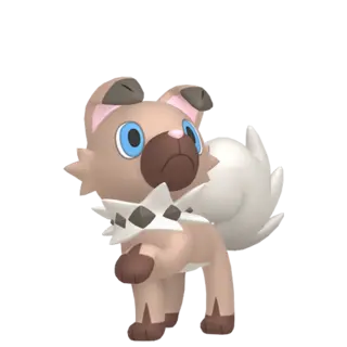 Rockruff front-facing sprite from Pokémon Violet
