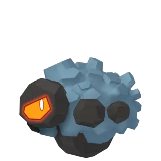 Rolycoly shiny front-facing sprite from The Crown Tundra