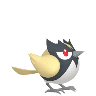 Rookidee shiny front-facing sprite from Mega Dimension