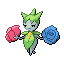 Roselia front-facing sprite from Pokémon Emerald