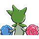 Roselia back-facing sprite from Pokémon SoulSilver