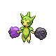 Roselia shiny front-facing sprite from Pokémon SoulSilver