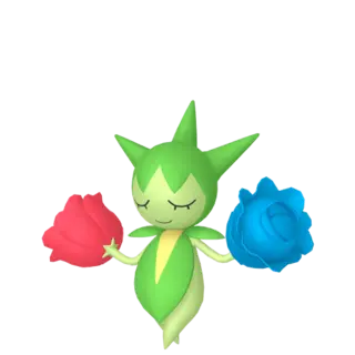 Roselia front-facing sprite from Legends Za