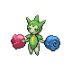 Roselia front-facing sprite from Pokémon Platinum