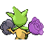 Roselia shiny back-facing sprite from Pokémon Sapphire