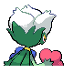 Roserade back-facing sprite from Pokémon Diamond