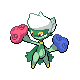 Roserade front-facing sprite from Pokémon Diamond