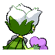 Roserade shiny back-facing sprite from Pokémon Diamond