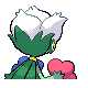 Roserade back-facing sprite from Pokémon HeartGold