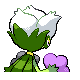 Roserade shiny back-facing sprite from Pokémon HeartGold