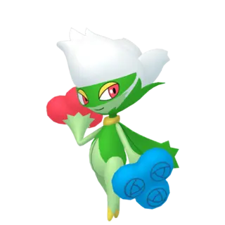 Roserade front-facing sprite from Pokémon Legends: Arceus