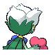 Roserade back-facing sprite from Pokémon Platinum