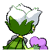 Roserade shiny back-facing sprite from Pokémon Platinum