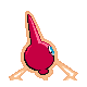 Rotom shiny back-facing sprite from Pokémon Platinum