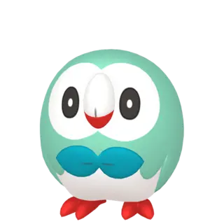 Rowlet shiny front-facing sprite from Pokémon Moon