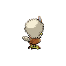 Rufflet shiny back-facing sprite from Pokémon Black 2