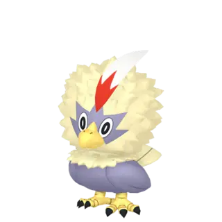 Rufflet front-facing sprite from Pokémon Scarlet